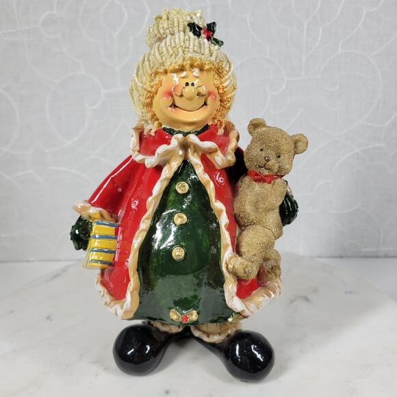 Vintage Kirklands Mrs. Claus Christmas Ceramic Figurine 8 InchClause & Co.